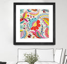 Boho Paisley II by Portfolio on GIANT ART - blue floral