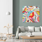 Boho Paisley II by Portfolio on GIANT ART - blue floral