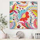 Boho Paisley II by Portfolio on GIANT ART - blue floral