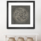 Rosette II Gray by Portfolio on GIANT ART - grey contemporary