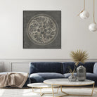 Rosette II Gray by Portfolio on GIANT ART - grey contemporary