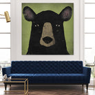 The Black Bear by Ryan Fowler on GIANT ART - green animals