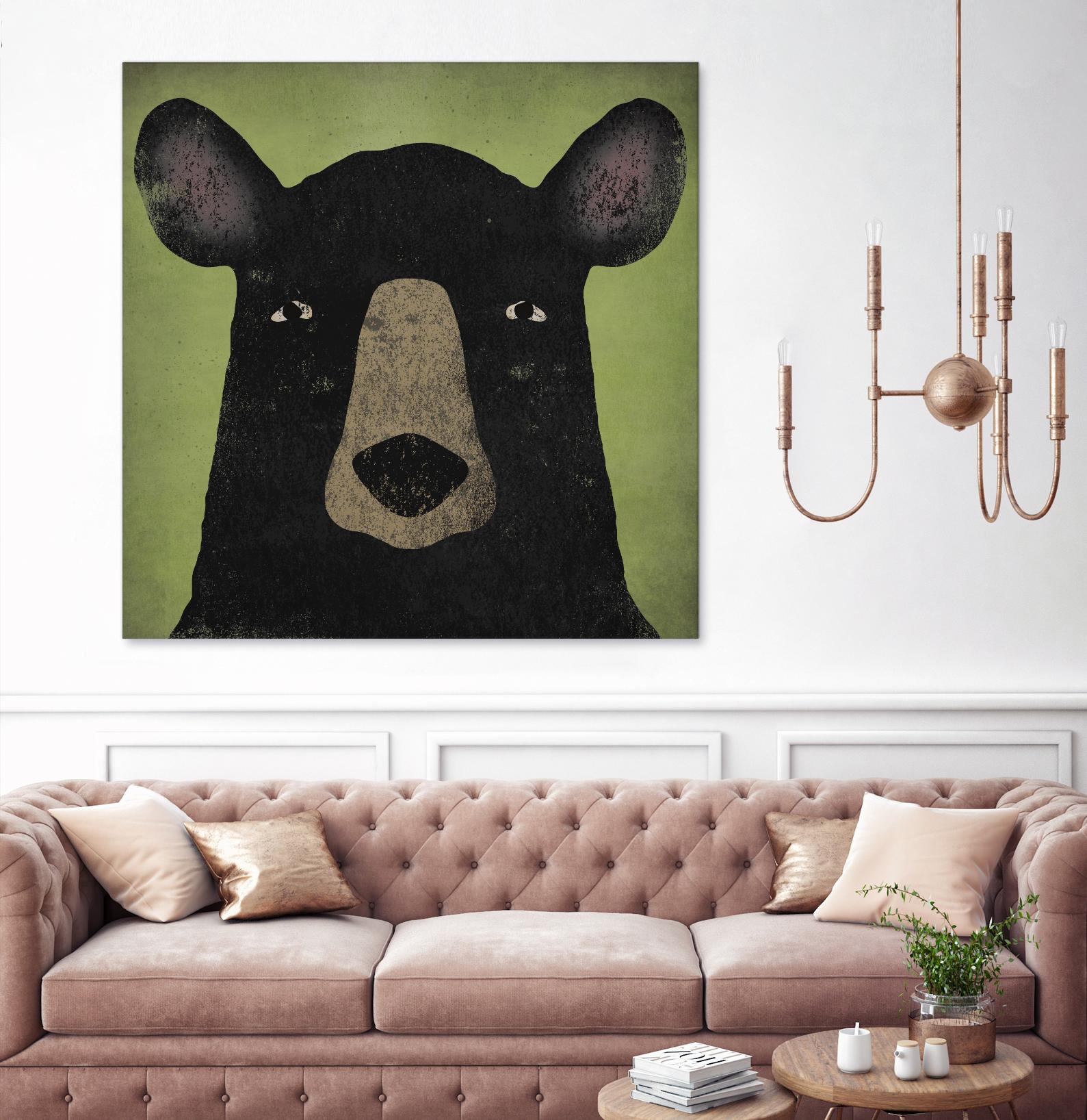 The Black Bear by Ryan Fowler on GIANT ART - green animals