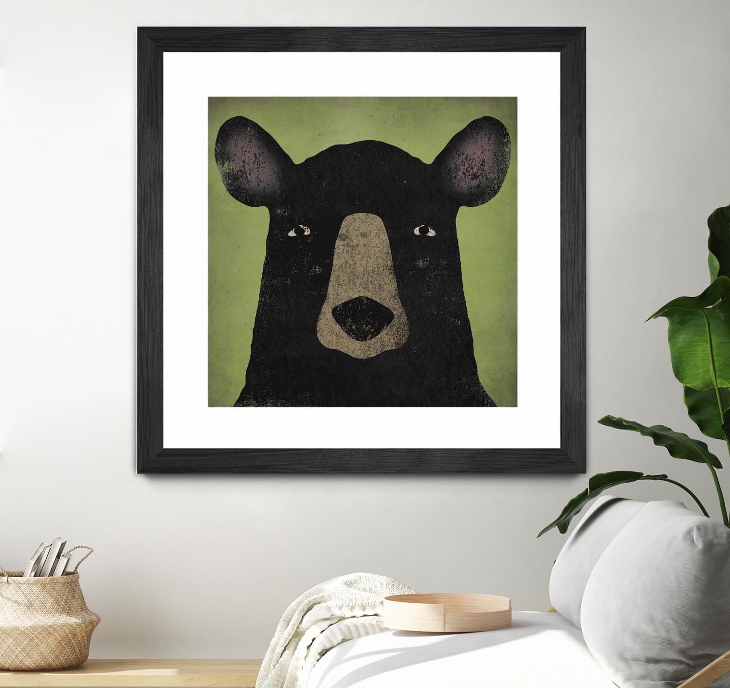 The Black Bear by Ryan Fowler on GIANT ART - green animals