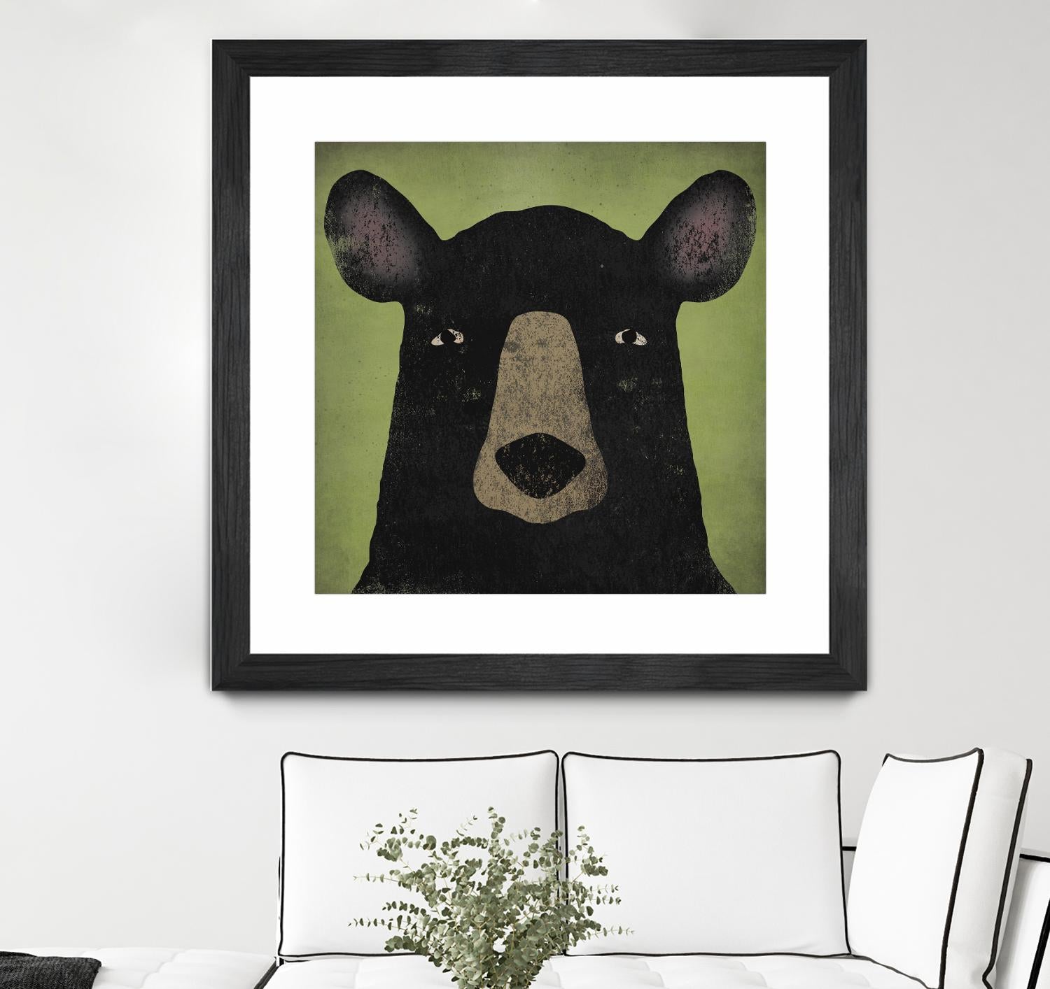 The Black Bear by Ryan Fowler on GIANT ART - green animals