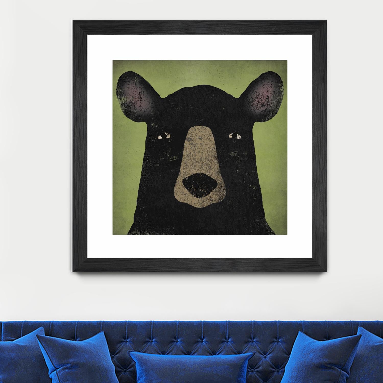 The Black Bear by Ryan Fowler on GIANT ART - green animals