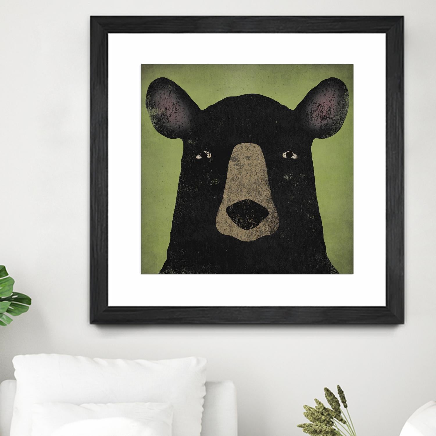 The Black Bear by Ryan Fowler on GIANT ART - green animals