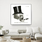 Dandy Bones III by Sue Schlabach on GIANT ART - white vintage