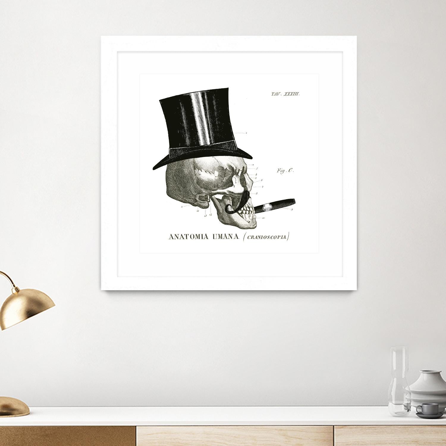 Dandy Bones III by Sue Schlabach on GIANT ART - white vintage