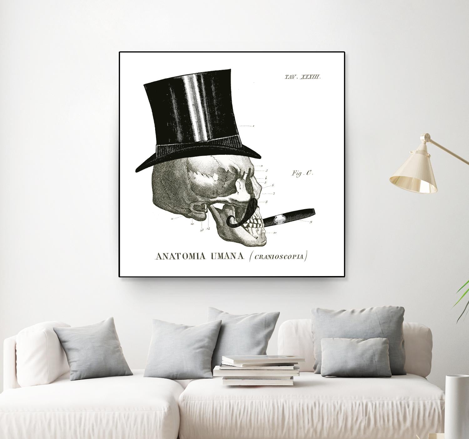 Dandy Bones III by Sue Schlabach on GIANT ART - white vintage