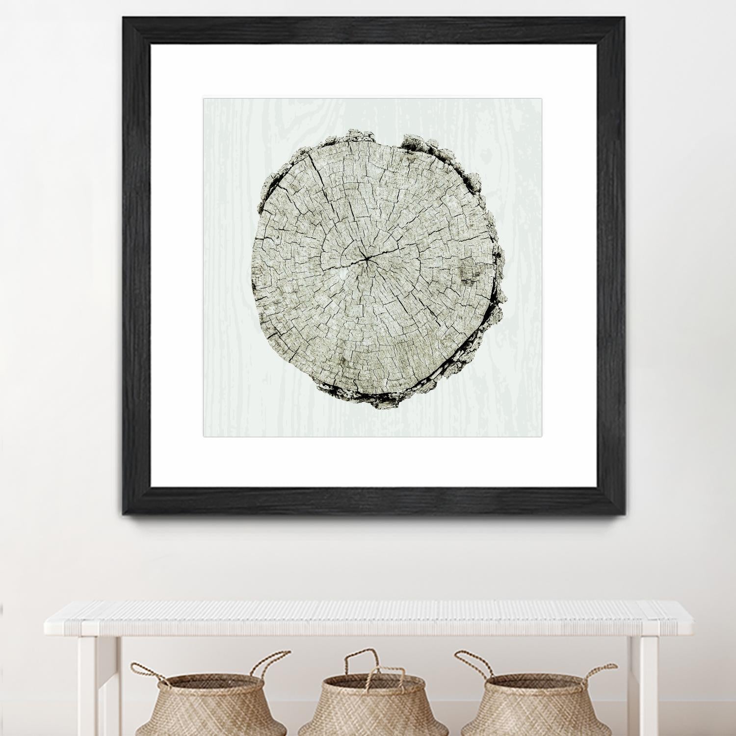 Woodland Years II by Sue Schlabach on GIANT ART - beige trees