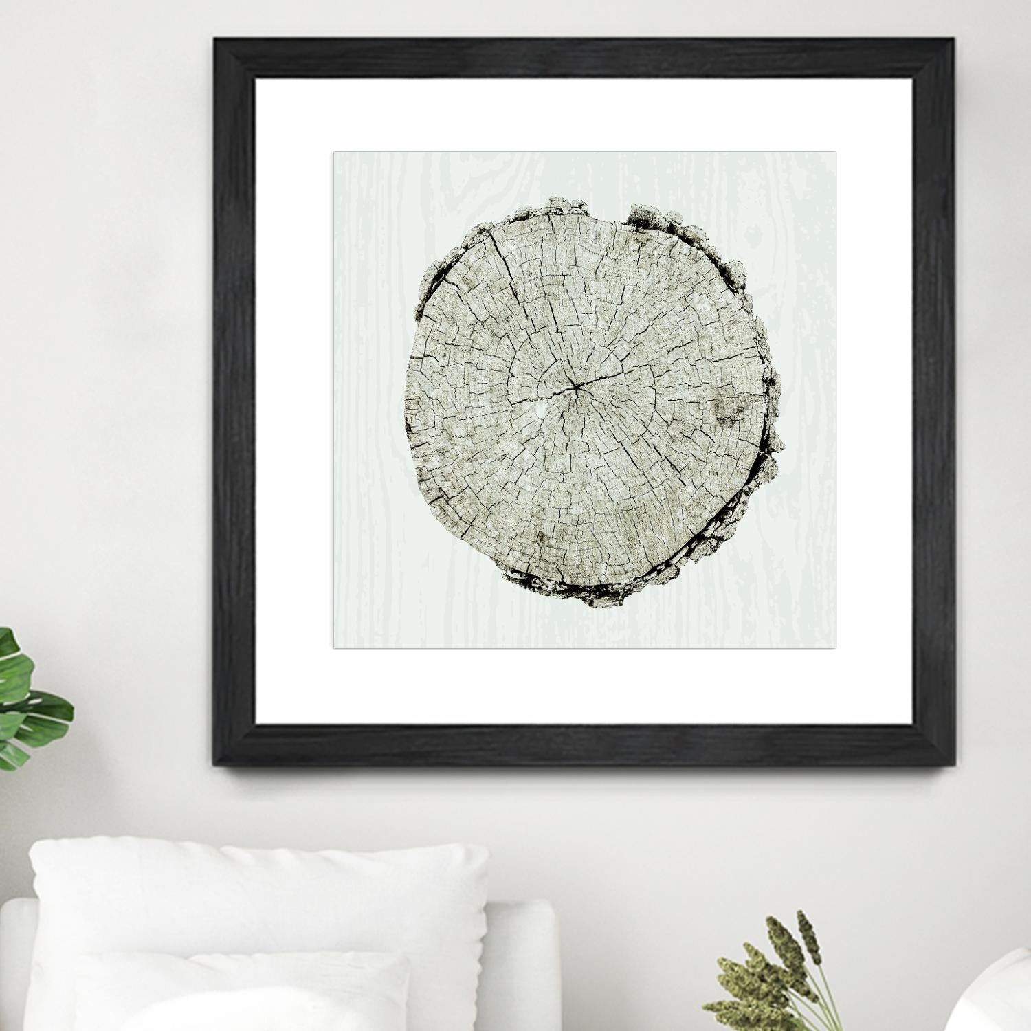 Woodland Years II by Sue Schlabach on GIANT ART - beige trees