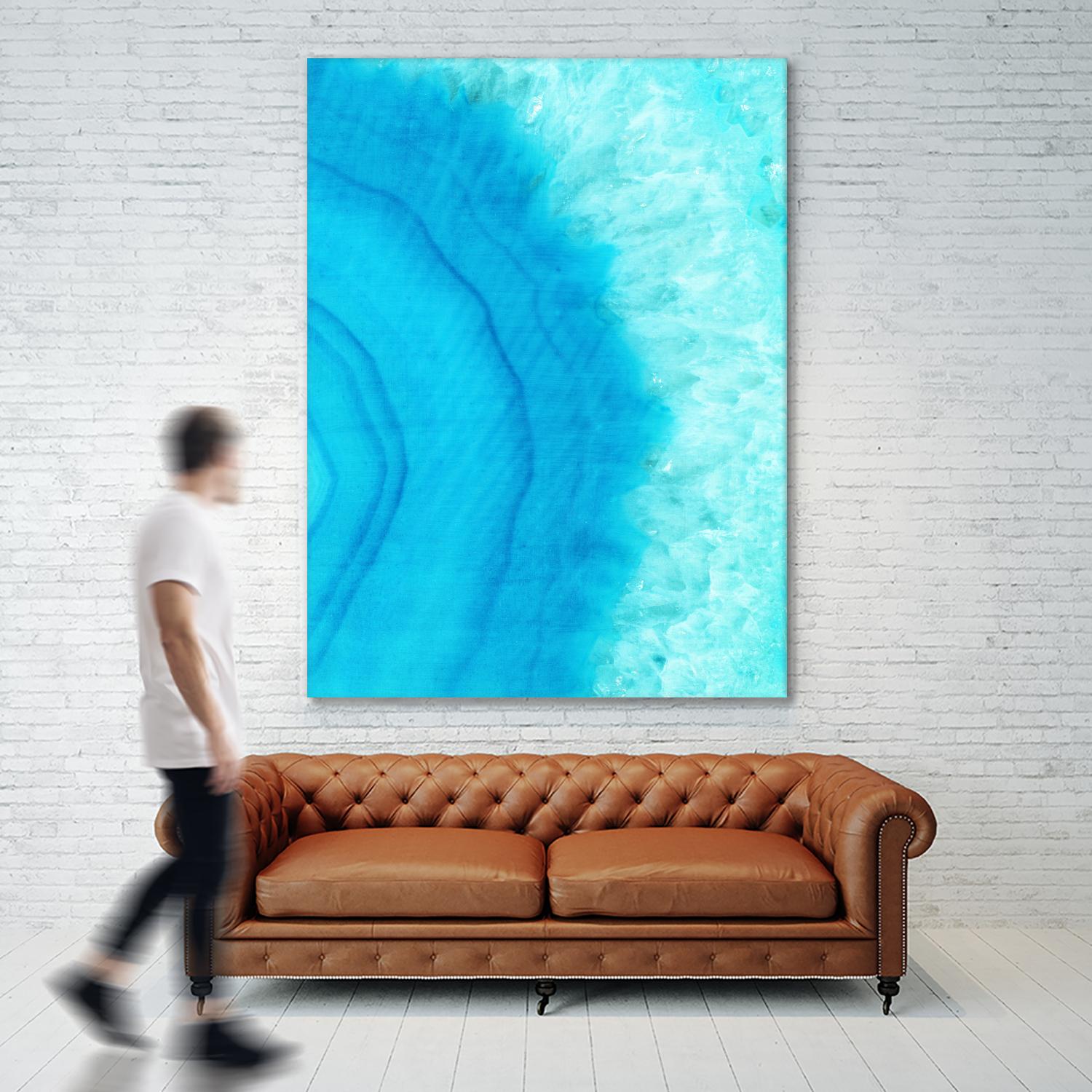 Agate Geode II by Portfolio on GIANT ART - blue contemporary