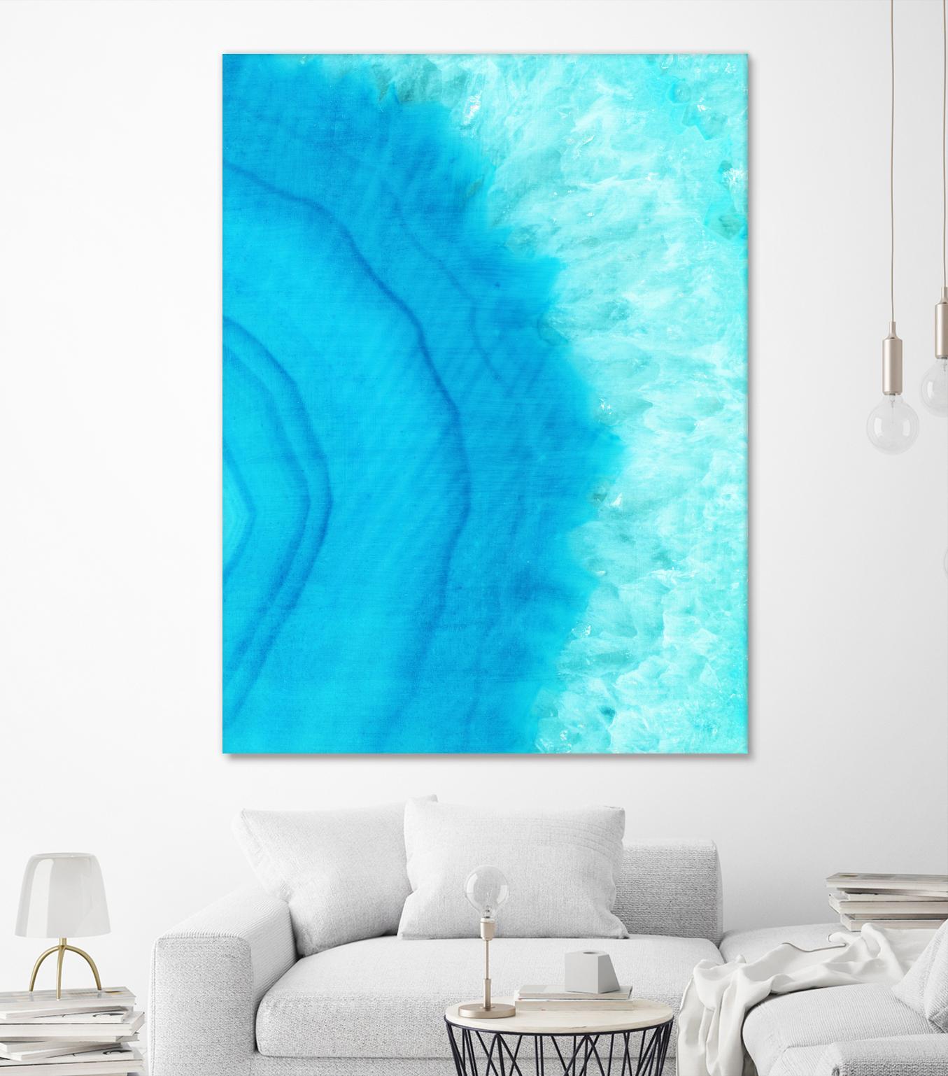 Agate Geode II by Portfolio on GIANT ART - blue contemporary