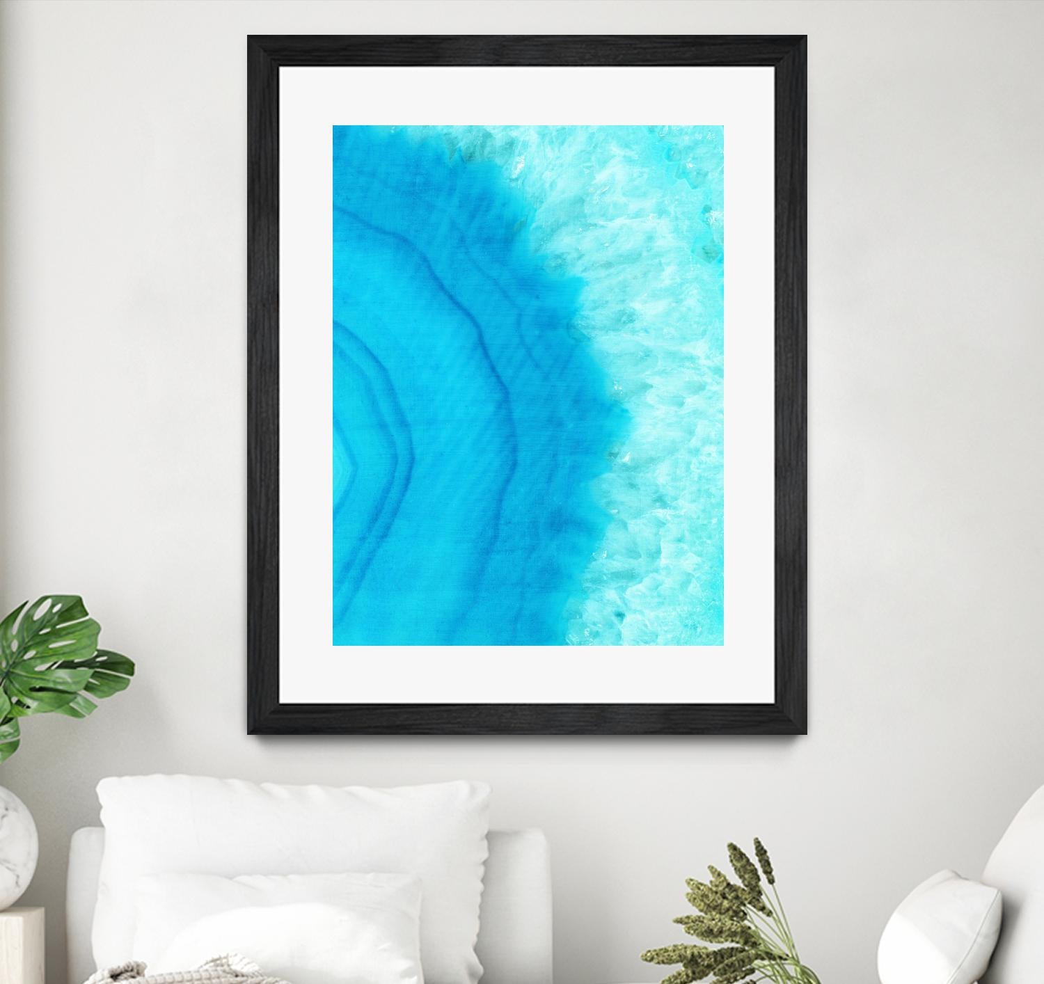 Agate Geode II by Portfolio on GIANT ART - blue contemporary