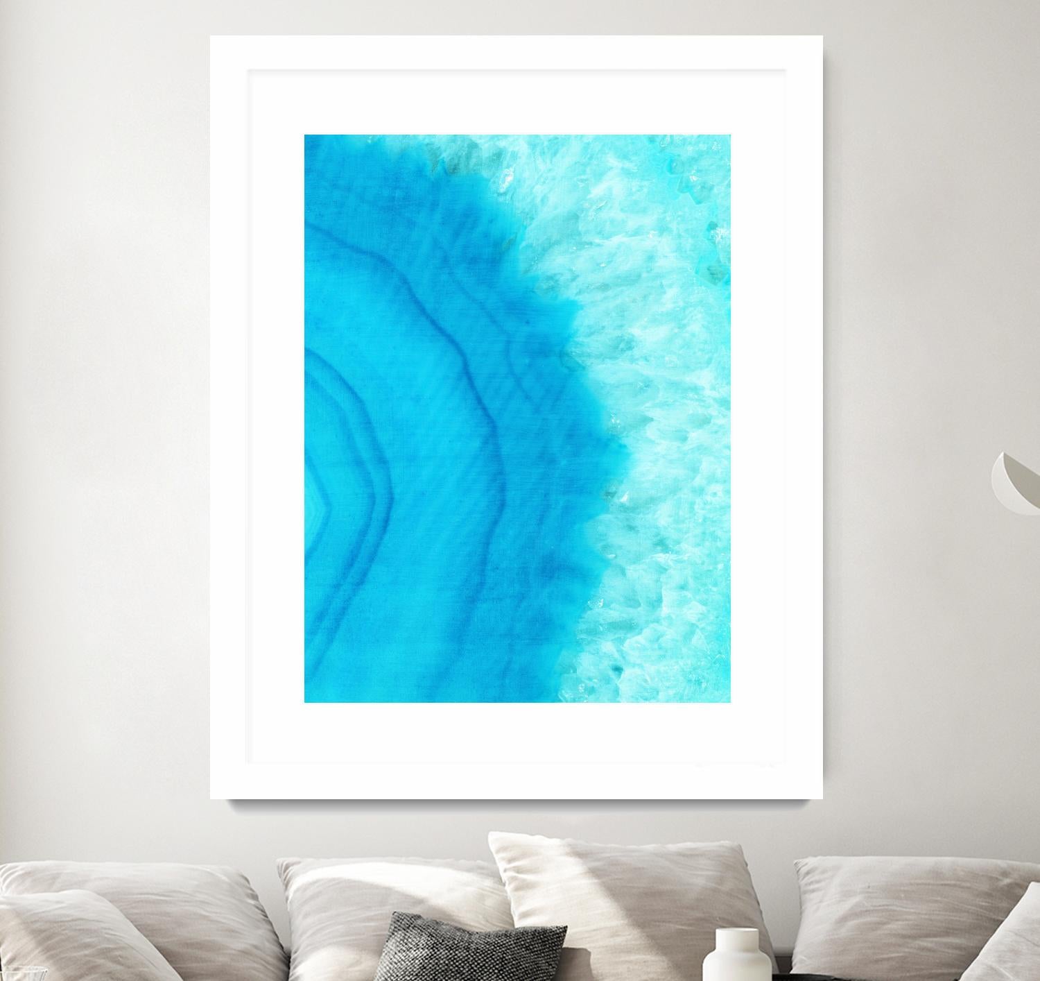 Agate Geode II by Portfolio on GIANT ART - blue contemporary