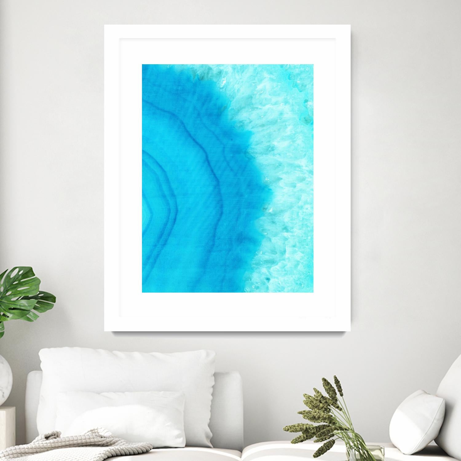 Agate Geode II by Portfolio on GIANT ART - blue contemporary