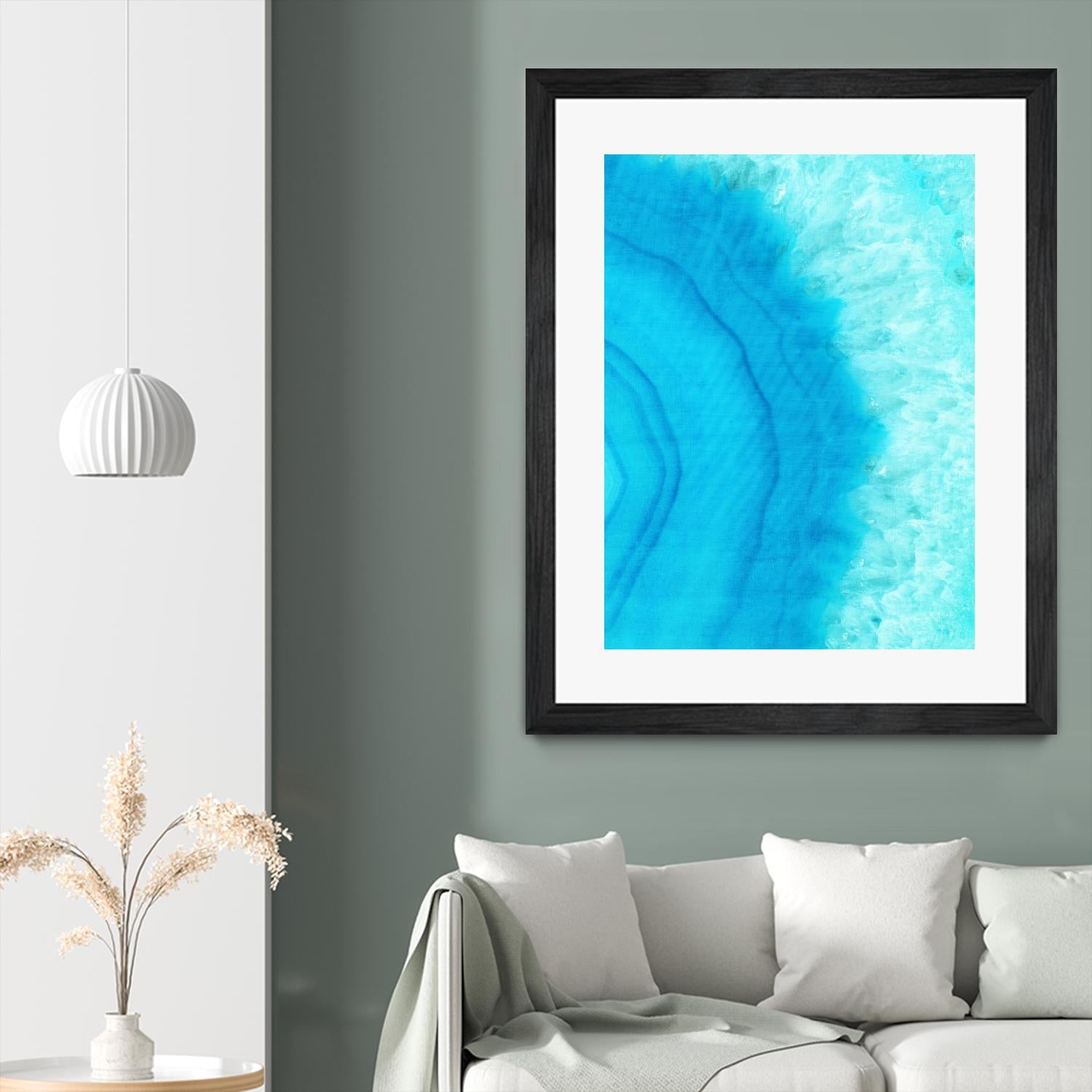 Agate Geode II by Portfolio on GIANT ART - blue contemporary