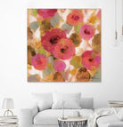 Glorious Pink Floral II by Silvia Vassileva on GIANT ART - yellow floral