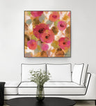 Glorious Pink Floral II by Silvia Vassileva on GIANT ART - yellow floral