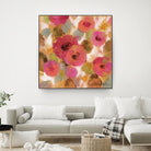 Glorious Pink Floral II by Silvia Vassileva on GIANT ART - yellow floral