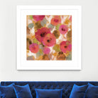 Glorious Pink Floral II by Silvia Vassileva on GIANT ART - yellow floral