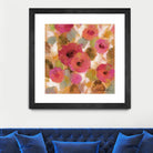Glorious Pink Floral II by Silvia Vassileva on GIANT ART - yellow floral