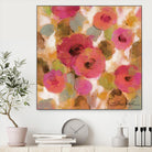 Glorious Pink Floral II by Silvia Vassileva on GIANT ART - yellow floral