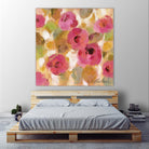 Glorious Pink Floral III by Silvia Vassileva on GIANT ART - yellow floral