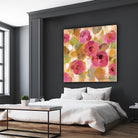 Glorious Pink Floral III by Silvia Vassileva on GIANT ART - yellow floral