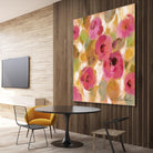 Glorious Pink Floral III by Silvia Vassileva on GIANT ART - yellow floral