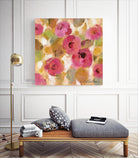Glorious Pink Floral III by Silvia Vassileva on GIANT ART - yellow floral