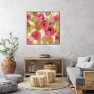 Glorious Pink Floral III by Silvia Vassileva on GIANT ART - yellow floral