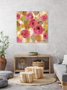 Glorious Pink Floral III by Silvia Vassileva on GIANT ART - yellow floral
