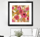 Glorious Pink Floral III by Silvia Vassileva on GIANT ART - yellow floral