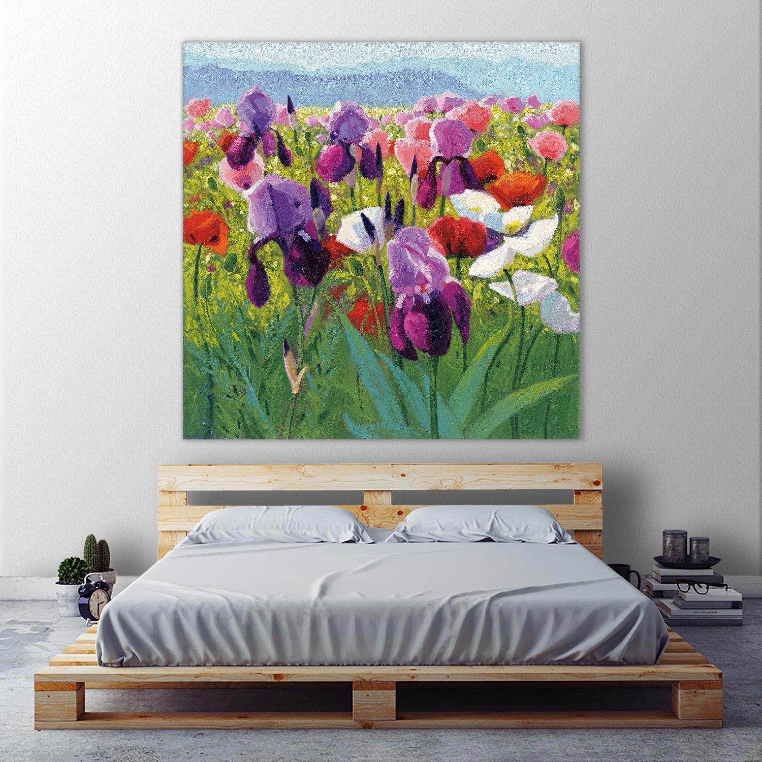 Early June by Shirley Novak on GIANT ART - green floral