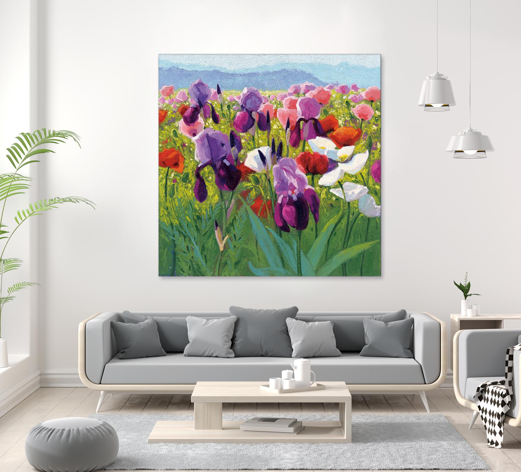 Early June by Shirley Novak on GIANT ART - green floral