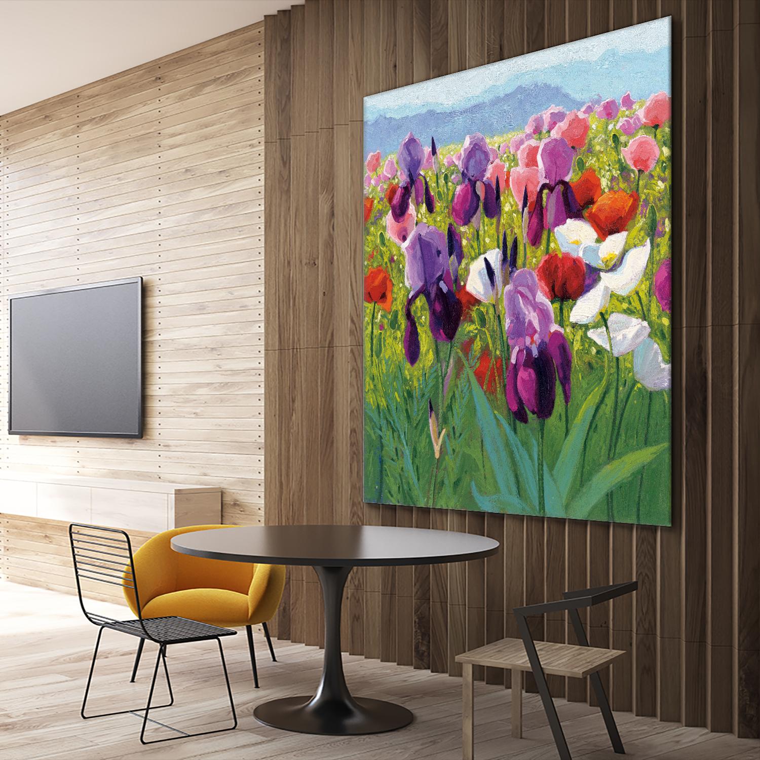 Early June by Shirley Novak on GIANT ART - green floral