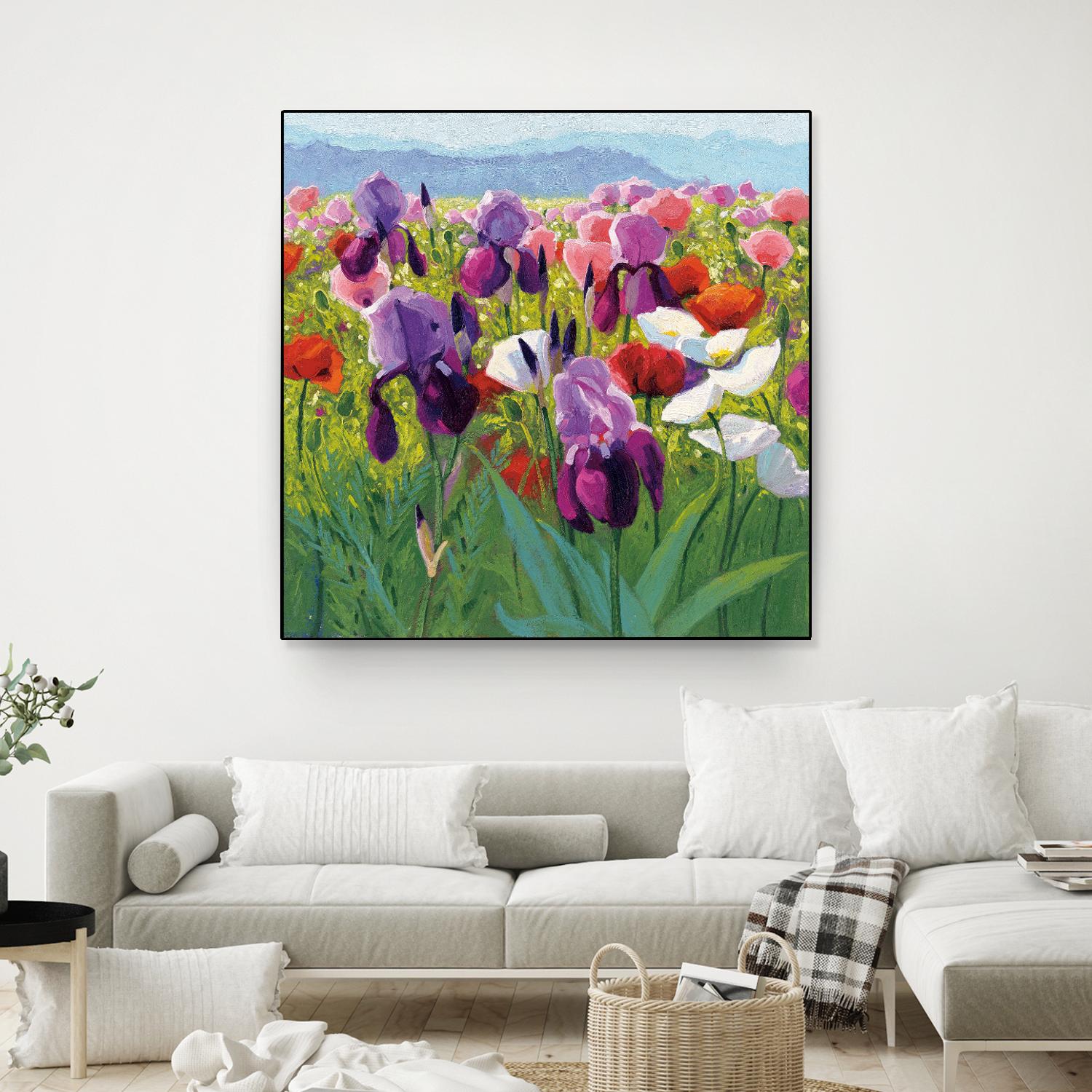 Early June by Shirley Novak on GIANT ART - green floral