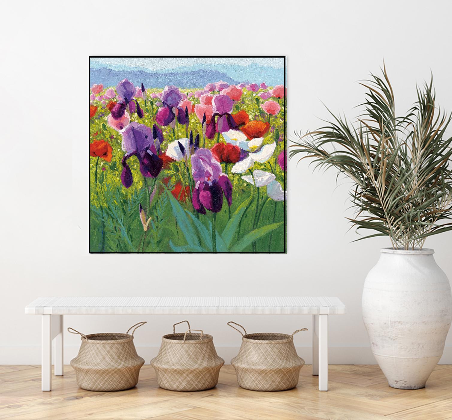 Early June by Shirley Novak on GIANT ART - green floral