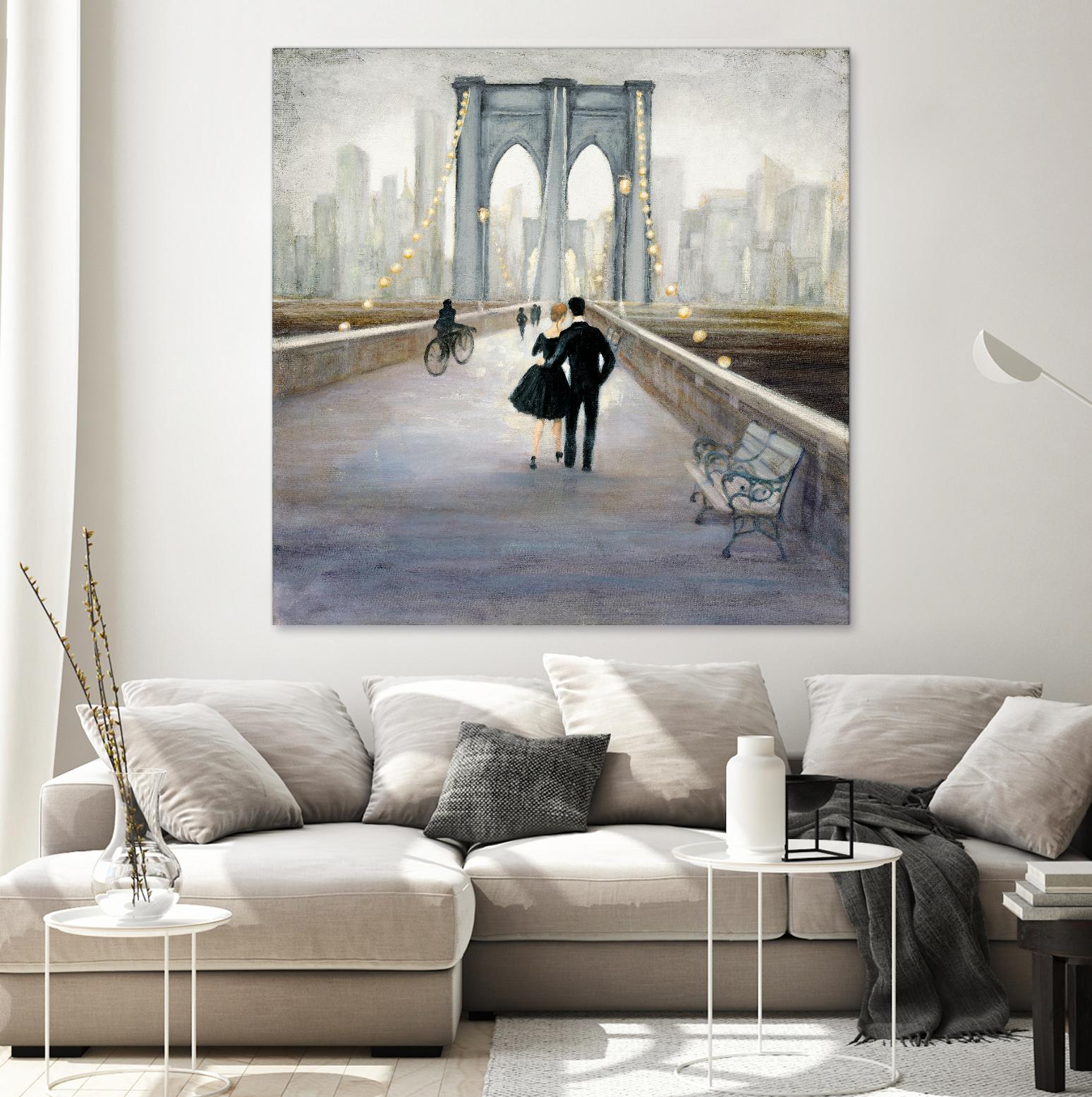 Bridge to New York 2 by Julia Purinton on GIANT ART - grey everyday life