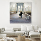 Bridge to New York 2 by Julia Purinton on GIANT ART - grey everyday life