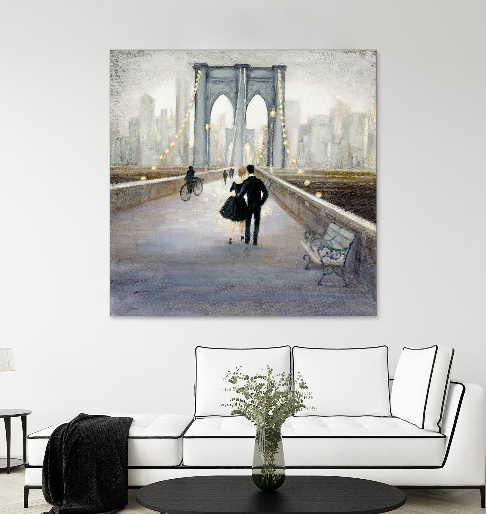 Bridge to New York 2 by Julia Purinton on GIANT ART - grey everyday life