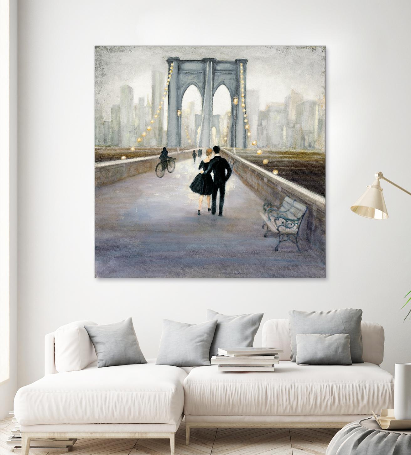 Bridge to New York 2 by Julia Purinton on GIANT ART - grey everyday life