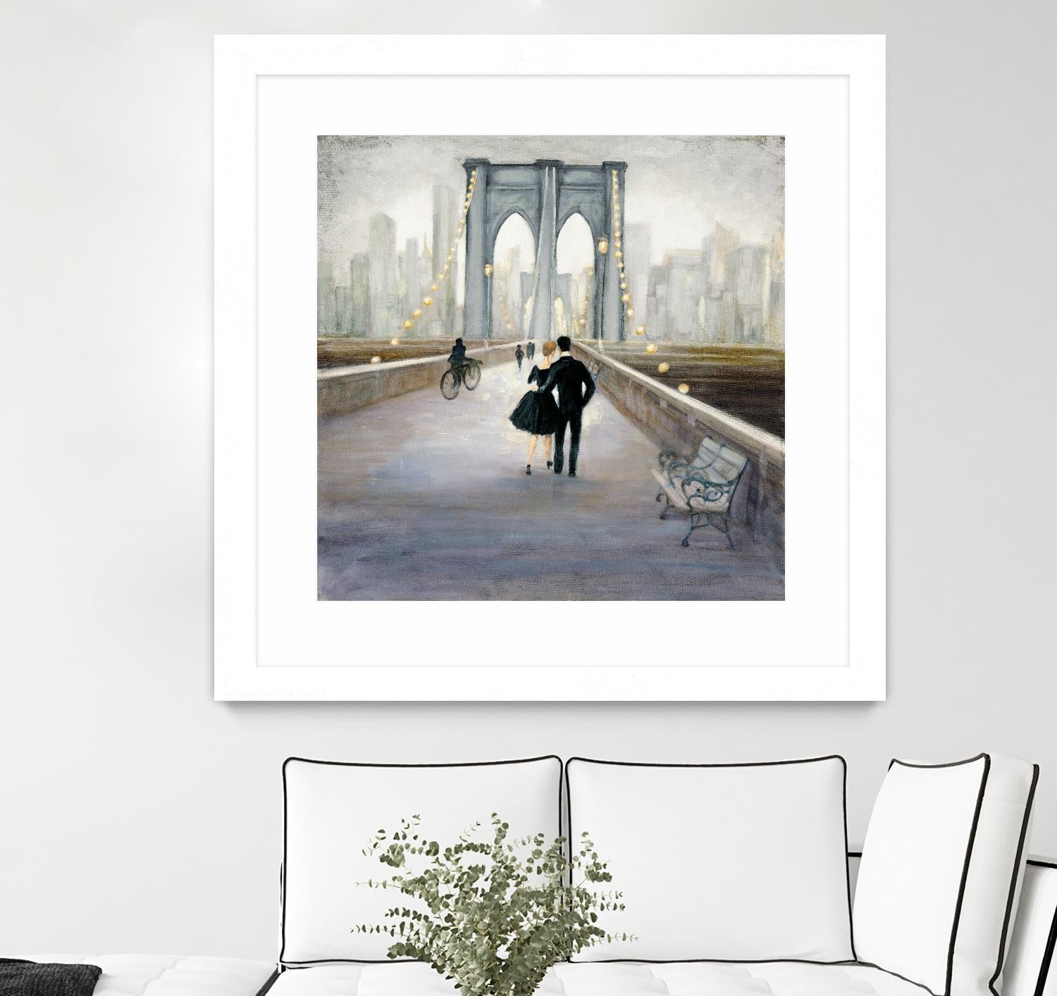 Bridge to New York 2 by Julia Purinton on GIANT ART - grey everyday life