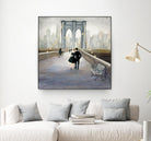Bridge to New York 2 by Julia Purinton on GIANT ART - grey everyday life