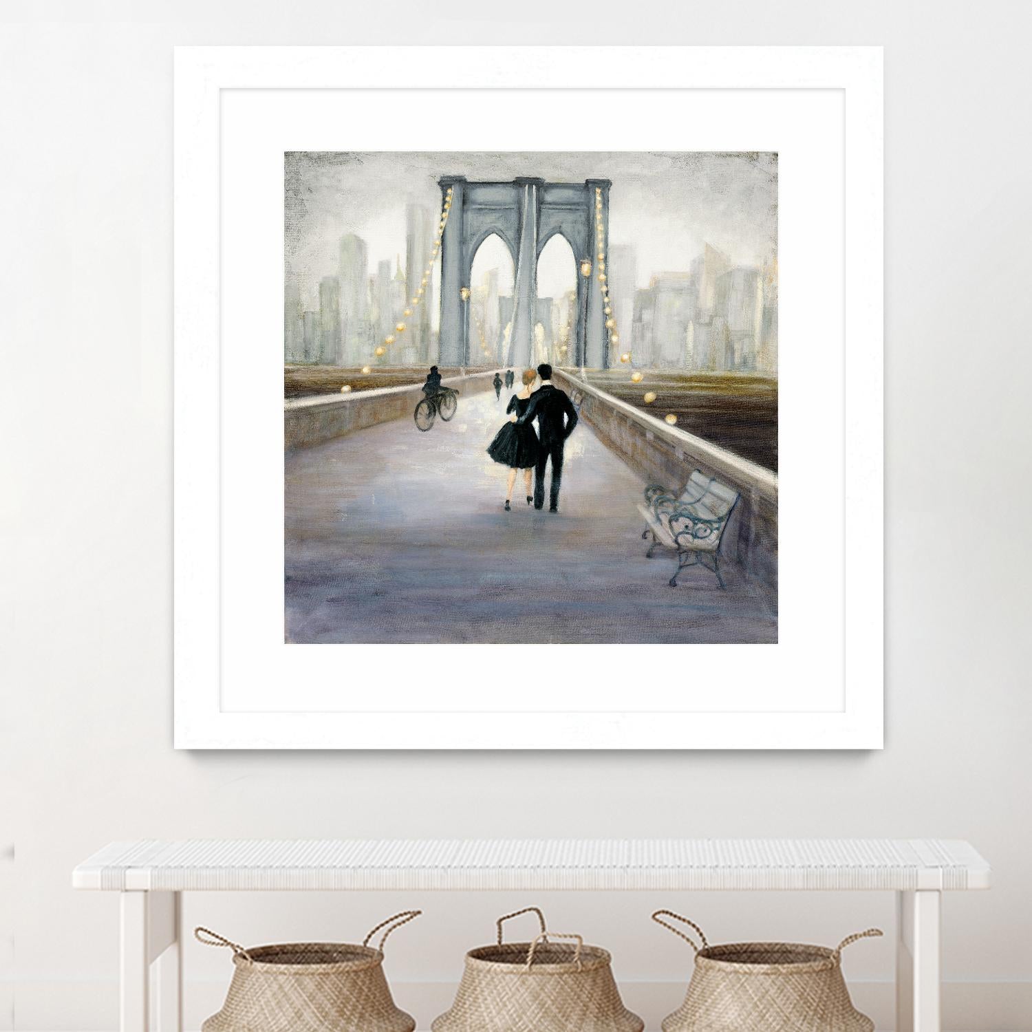 Bridge to New York 2 by Julia Purinton on GIANT ART - grey everyday life