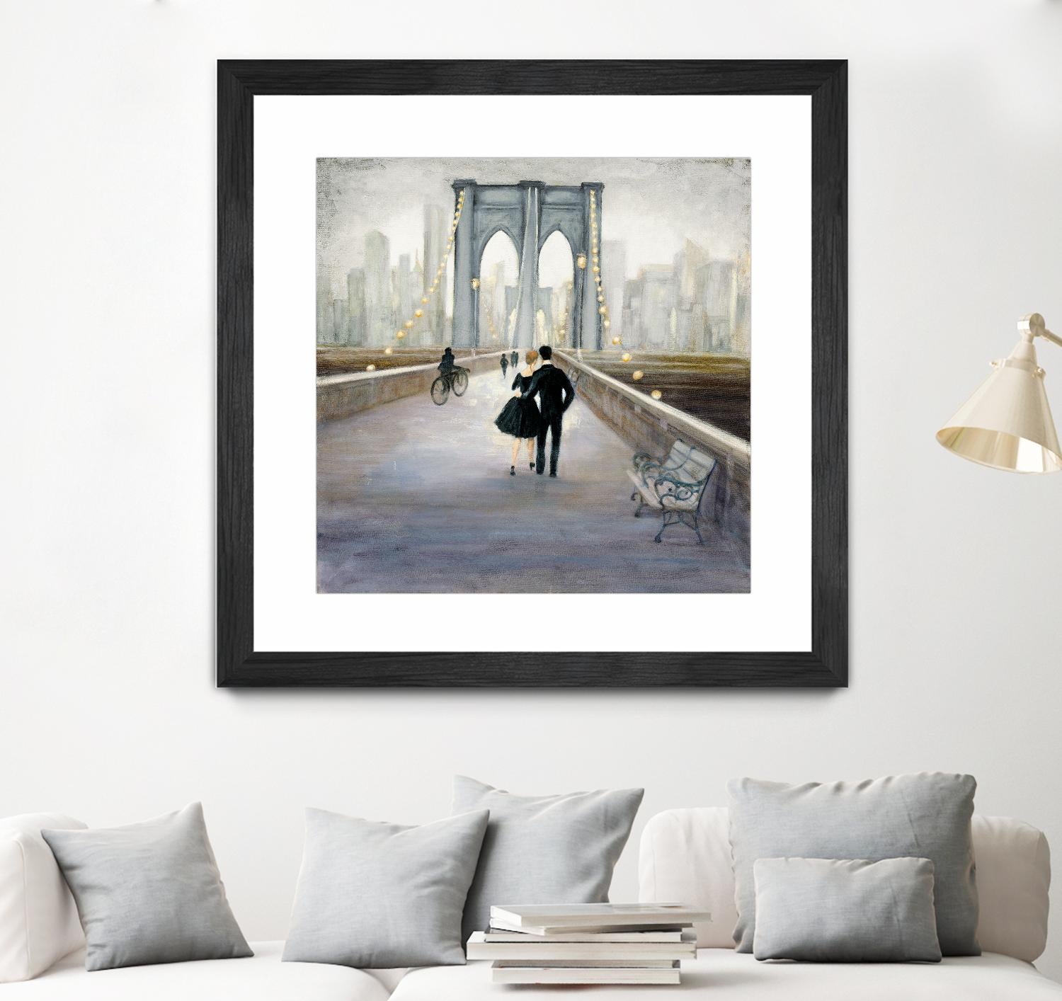 Bridge to New York 2 by Julia Purinton on GIANT ART - grey everyday life