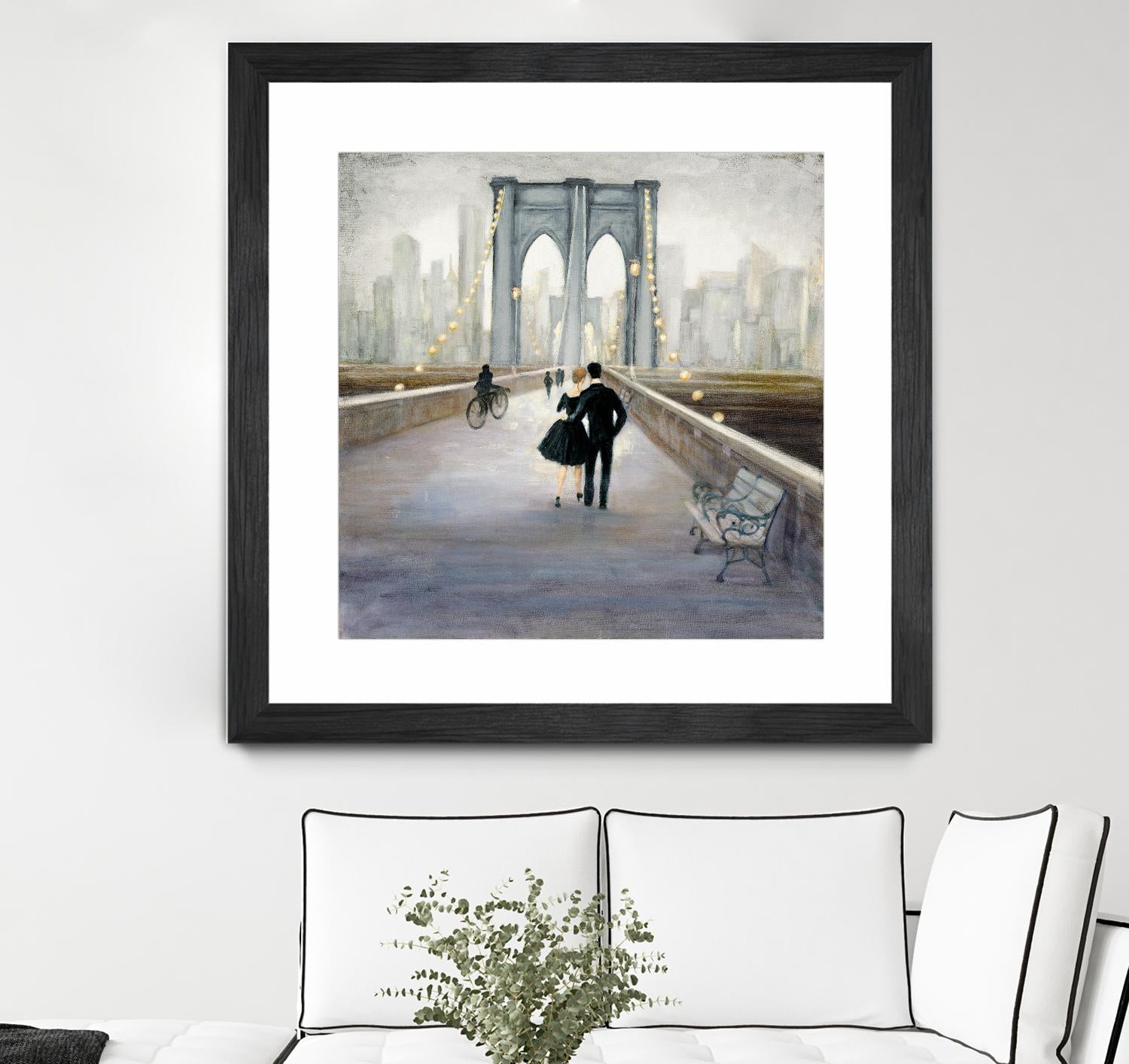 Bridge to New York 2 by Julia Purinton on GIANT ART - grey everyday life