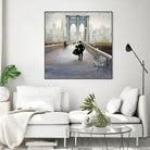 Bridge to New York 2 by Julia Purinton on GIANT ART - grey everyday life